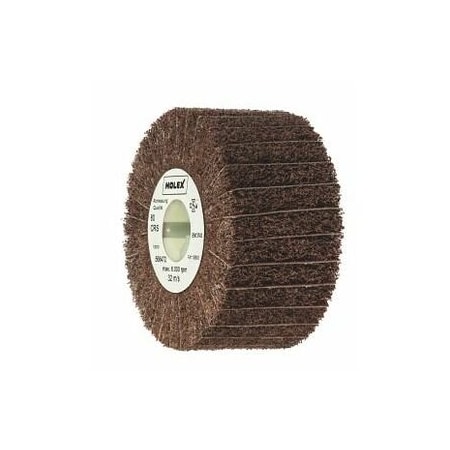 Holex Fleece Flap Wheel Roller, 100 mm X 50 mm, Grit: 80 568472 80CRS